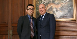 信達董事長與馬克里集團總裁合影