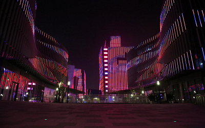 國內(nèi)首次！LED視頻燈條在景觀照明中被大量使用